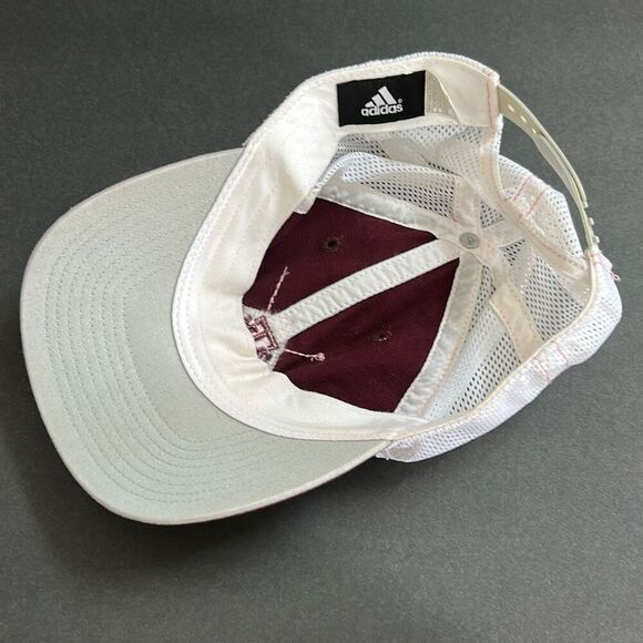 Adidas Texas A&M Youth SnapBack Mesh Hat Cap Maroon White Pink Adjustable - Picture 8 of 10